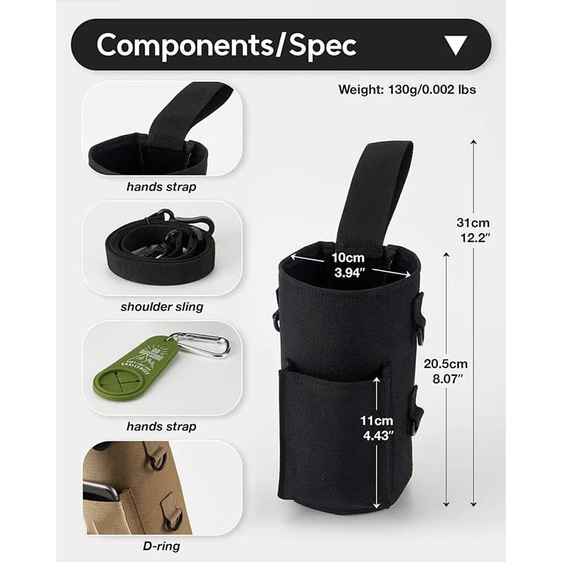 Magnetyczny pokrowiec na butelkę – przyczep do każdej metalowej powierzchni.  Wygodne mocowanie do sprzętu fitness.